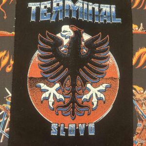 Terminal printed oldschool backpatch