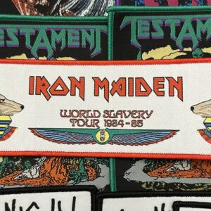 Iron Maiden World Slavery tour superstripe patch